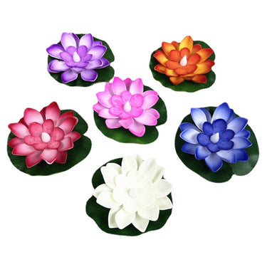 Floating LED Lotus Pool Lights – Water-Sensing & 100 % Waterproof Night Decor